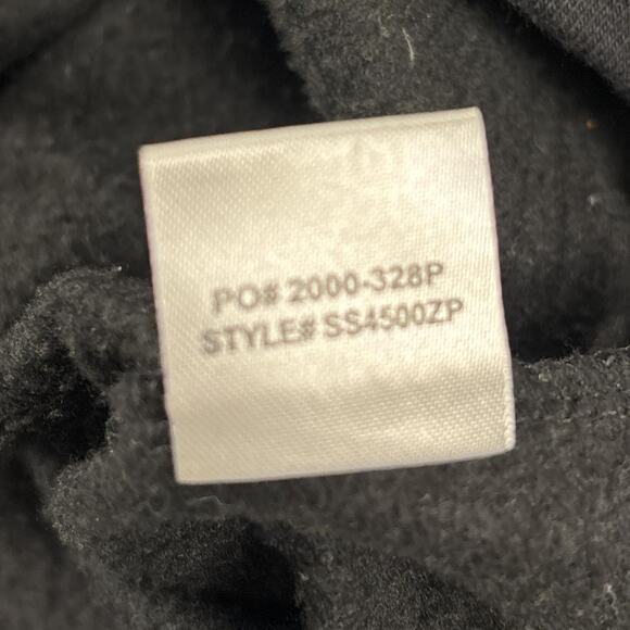 Black Rhinestone Skeleton Ribcage Graphic Full-zip Hoodie Size Small - Picture 5 of 8